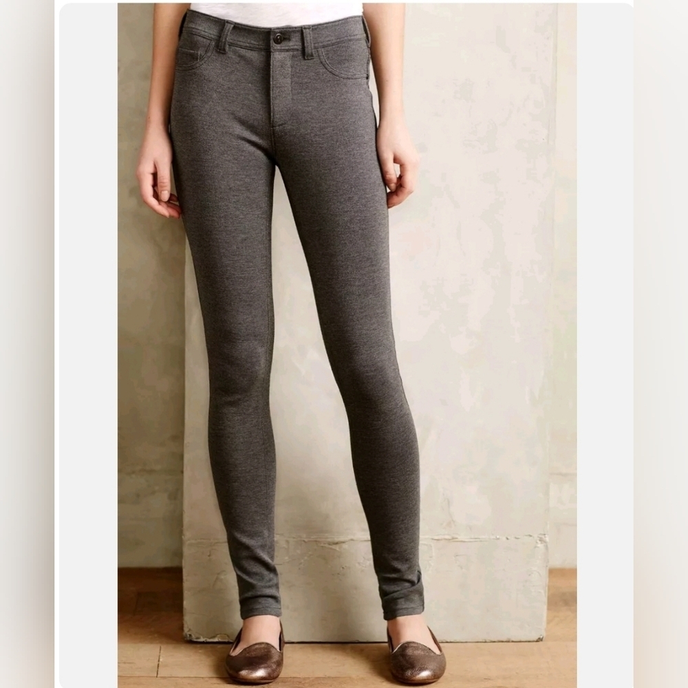 💫 Anthropologie Pilcro Serif Heathered Ponte Leggings Pants Size Size 31 NWT